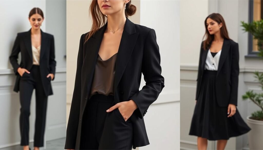 black blazer styling options