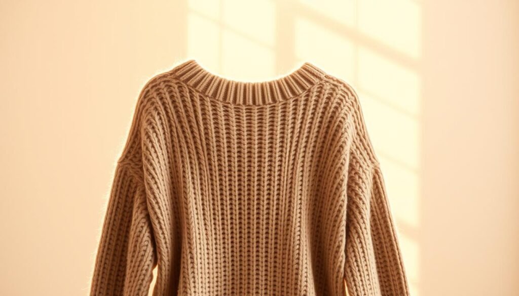 neutral-toned knitwear