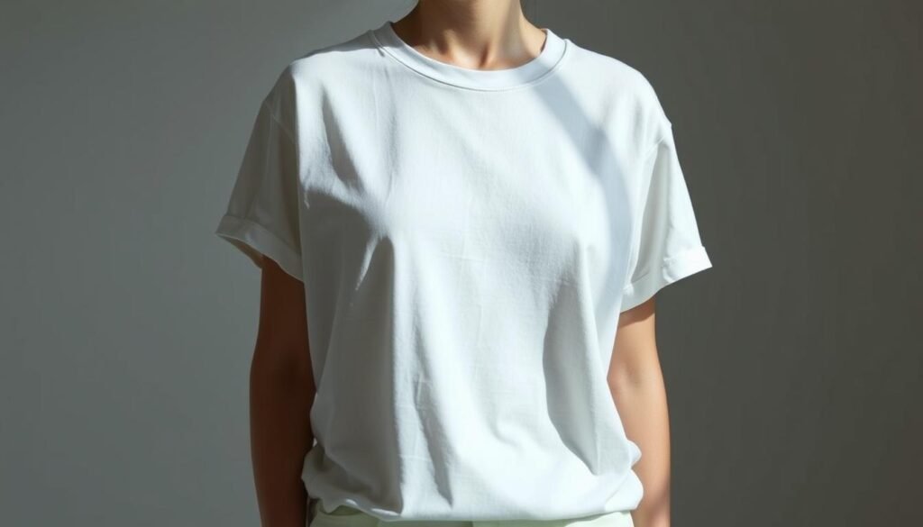 white t-shirt layering